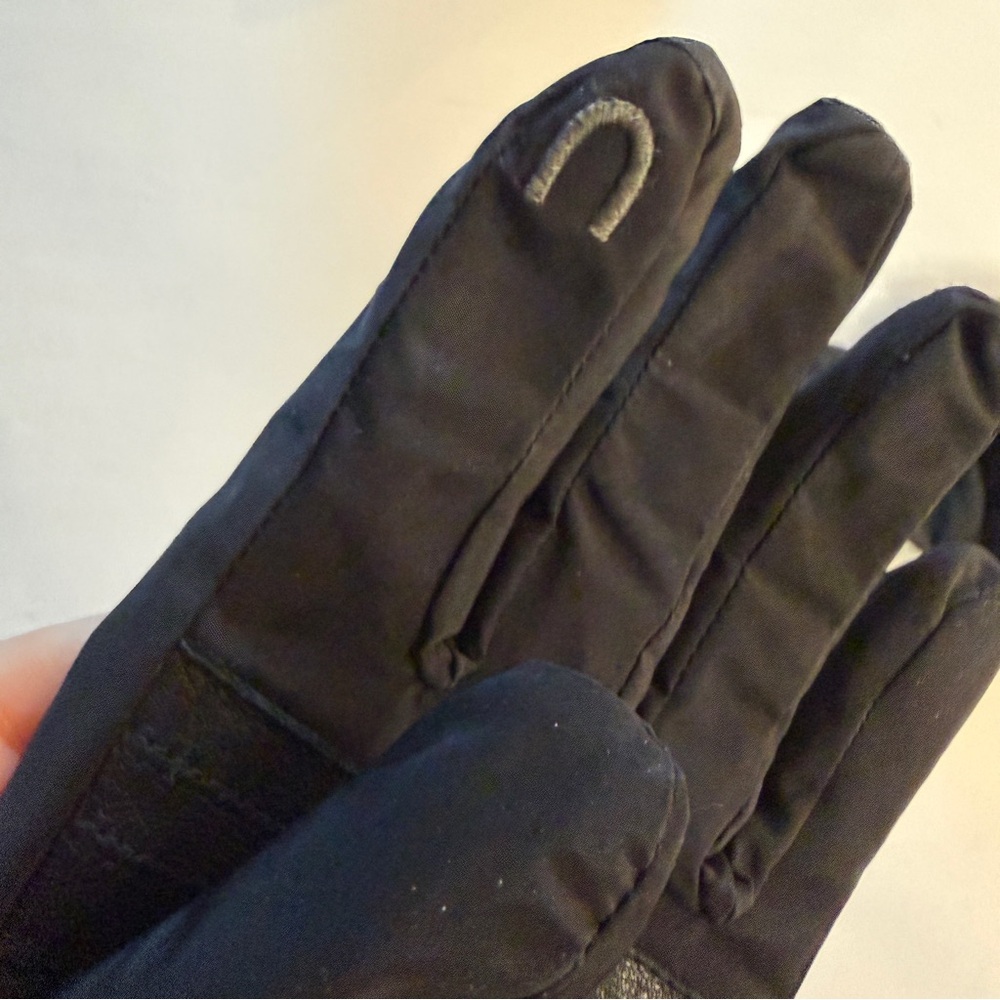 UGG Shearling Fur-Trimmed and Nylon Lined Gloves Womens L/XL - Picture 7 of 7